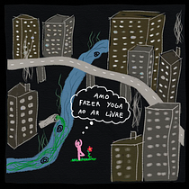 Meu projeto: A imposição da cidade nas pessoas e na natureza. Traditional illustration, Social Media, Drawing, Digital Illustration, Instagram, and Digital Drawing project by Pedro Tonin - 02.03.2023