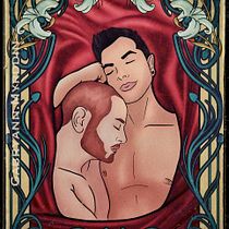 Mon projet du cours : Portrait illustré dans le style Art nouveau. Ilustração tradicional, Artes plásticas, Ilustração digital, Desenho de retrato, Desenho artístico, Desenho digital, e Pintura digital projeto de gabryann44 - 04.02.2023