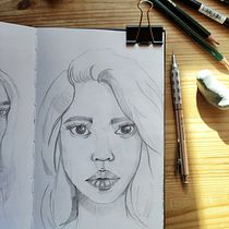 Mi proyecto del curso: Sketchbook de retrato: explora el rostro humano. Projekt z dziedziny Sketching,  R, sunek, Portret,  R, sunek art, st, czn i Sketchbook użytkownika ceciliamaeso - 04.02.2023