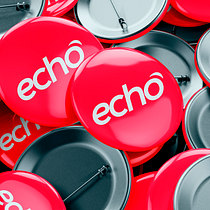 Branding Echo Agência de Marketing - Gabriel Abib. Un projet de Design , Br, ing et identité, Création de logos, Conception numérique , et Design de papeterie de Gabriel Abib - 04.02.2023