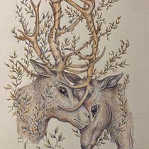 My project for course: Surrealist Illustration Inspired by Nature. Traditional illustration, Pencil Drawing, Drawing, Artistic Drawing, Naturalistic Illustration, and Colored Pencil Drawing project by Nicole Ramsden - 02.04.2023