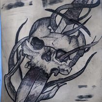 Meu projeto do curso: Tatuagem para principiantes. Tattoo Design project by gabivianamello - 02.20.2023
