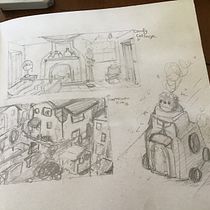 My project for course: The Art of Sketching: Transform Your Doodles into Art Ein Projekt aus dem Bereich Traditionelle Illustration, Bleistiftzeichnung, Zeichnung und Sketchbook von deesea77 - 04.02.2023
