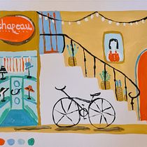 My project for course: Pictorial Sketchbook with Gouache. Un projet de Illustration traditionnelle, Esquisse , Dessin, Illustration architecturale, Carnet de croquis , et Peinture gouache de Dawn Davis - 05.02.2023