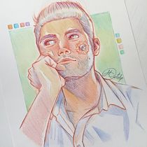 Mi proyecto del curso: Dibujo de retratos llamativos con lápices de colores. Drawing, Portrait Drawing, Sketchbook, and Colored Pencil Drawing project by Miguel E.T. - 02.05.2023