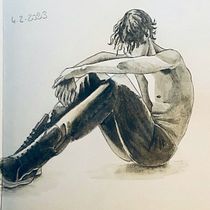 Mon projet du cours : Introduction au dessin artistique de la figure humaine. Projekt z dziedziny Sketching, R, sunek ołówkiem,  R, sunek, R, sunek realist, czn, R i sunek anatomiczn użytkownika mina_inverse - 05.02.2023