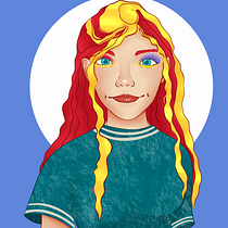 Meu projeto do curso: Retrato de personagens femininas com Procreate. Projekt z dziedziny Trad, c, jna ilustracja, Ilustracja c, frowa, R, sunek c i frow użytkownika Stefhanny Rodrigues - 02.02.2023