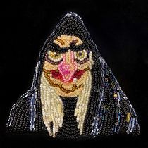 My project for course: Beaded Embroidery Portraits. Een project van Ontwerp van accessoires, Borduurwerk,  Interieurdecoratie y Textielontwerp van Katarina Bobas - 05.02.2023
