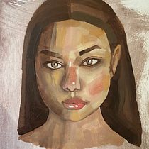 Mon projet du cours : Portraits à l'huile : jouez avec l'ombre et la lumière. Fine Arts, Painting, and Oil Painting project by Emma Clh - 02.05.2023