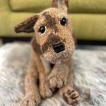 My project for course: Knitting Realistic Stuffed Animals: Make a Puppy from Yarn. Fiber Arts, DIY, Knitting, and Textile Design project by Julie Colby - 01.30.2023