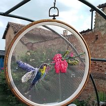 Meu projeto do curso: Retratos bordados em tule. Embroider, Portrait Drawing, and DIY project by Vera Lúcia Ferreira Santos - 02.06.2023