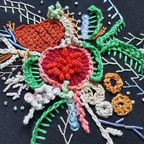 My project for course: Advanced Embroidery Techniques: Stitches and Compositions with Volume. Bordado, e Design têxtil projeto de Simone Brown - 05.02.2023