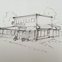 My project for course: Expressive Architectural Sketching with Colored Markers. Sketching, Drawing, Architectural Illustration, Sketchbook & Ink Illustration project by martuzia - 02.05.2023
