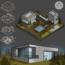 Mi proyecto del curso: Sketching arquitectónico y artístico con Procreate. Architecture, Sketching, Digital Illustration, Digital Architecture, and Architectural Illustration project by Valentina Zamudio Navas - 02.05.2023