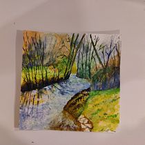 My project for course: Painting Realistic Watercolor Landscapes. Projekt z dziedziny  Sztuki piękne,  Malarstwo, Sketching, Malowanie akwarelą, Ilustracja naturalist i czna użytkownika Shivani Sundararaman - 03.02.2023