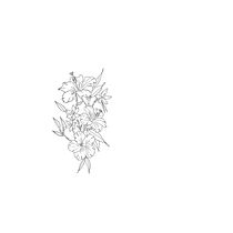 My project for course: Botanical Tattoo with Pointillism /. Projekt z dziedziny Trad, c, jna ilustracja, Projektowanie tatuaż, R i sunek botaniczn użytkownika Fabiana Martins da Cunha - 26.01.2023