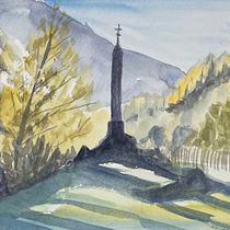 My project for course: Travel Sketches in Watercolor: Capture your Surroundings Ein Projekt aus dem Bereich Traditionelle Illustration, Malerei, Skizzenentwurf, Zeichnung, Aquarellmalerei, Architektonische Illustration und Sketchbook von Anna - 06.02.2023