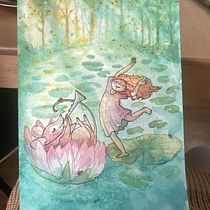 My project for course: Dreamy Watercolor Landscapes: Paint with Light. Un projet de Peinture , et Aquarelle de Maija - 06.02.2023
