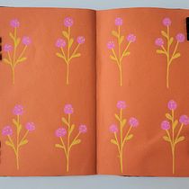 Mein Abschlussprojekt für den Kurs: Botanische Muster im Skizzenbuch. Ilustração tradicional, Pattern Design, Ilustração botânica, e Sketchbook projeto de hanni - 07.02.2023