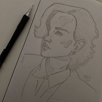 Meu projeto do curso: Caderno de retratos: explore o rosto humano. Projekt z dziedziny Sketching,  R, sunek, Portret,  R, sunek art, st, czn i Sketchbook użytkownika Maria Fernanda Araújo dos Santos Silva - 06.02.2023