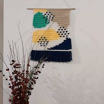 Mi proyecto del curso: Intarsia crochet: teje tus propios tapices. Fashion Design, Decoration, Fiber Arts, DIY, Crochet, and Textile Design project by Rossi Asencio - 02.05.2023