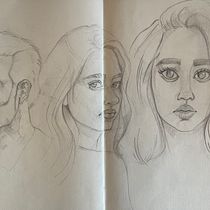 Mi proyecto del curso: Sketchbook de retrato: explora el rostro humano. Projekt z dziedziny Sketching,  R, sunek, Portret,  R, sunek art, st, czn i Sketchbook użytkownika palopez_cia - 06.02.2023