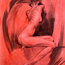 My project for course: Contemporary Drawing of the Human Figure. Een project van Traditionele illustratie,  Beeldende kunst,  Tekening,  Artistieke tekening,  Acr, lschilderij y Anatomisch tekenen van T T - 06.02.2023