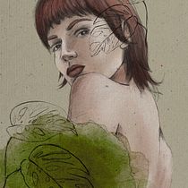 Mój projekt z kursu: Rysowanie portretów z użyciem Procreate. Ilustração tradicional, Ilustração vetorial, Ilustração digital, e Desenho de retrato projeto de Joanna Jaciubek - 05.02.2023