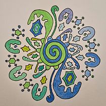 My project for course: Painting Acrylic Mandalas with Professional Techniques. Painting, Drawing, Acr, and lic Painting project by letsgather2read - 02.07.2023