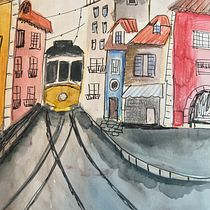 Mi proyecto del curso: Urban sketching contemporáneo con técnicas mixtas Ein Projekt aus dem Bereich Traditionelle Illustration, Malerei, Architektonische Illustration und Illustration mit Tinte von Paola Bizioli - 07.02.2023