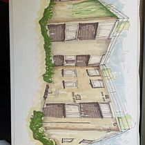My project for course: Expressive Architectural Sketching with Colored Markers. Een project van  Schetsen,  Tekening,  Architecturale illustratie, Sketchbook y  Illustratie met inkt van Samantha Kirk - 07.02.2023