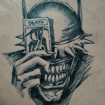 Mi proyecto del curso: Tatuaje "Batman que ríe". Tattoo Design project by luis_gomez_basulto - 02.04.2023