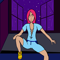 Mi proyecto del curso: Ilustración de personajes dinámicos (Mi O.c v.2022 vs v.2023). Een project van Traditionele illustratie, Ontwerp van personages, Stripboek,  Creativiteit,  Tekening, Digitale tekening y Manga van Osiris Berbesia - 08.02.2023