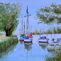 My project for course: Watercolor Techniques for Painting Seascapes. Un proyecto de Pintura, Pintura a la acuarela e Ilustración naturalista				 de Luiz Carlos Barbieux Oliveira - 08.02.2023