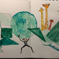 Mon projet du cours : Croquis créatifs à l'aquarelle pour débutants. Traditional illustration, Sketching, Creativit, Drawing, Watercolor Painting, and Sketchbook project by LAURA CASANO - 02.07.2023