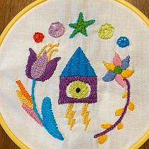 My project for course: Contemporary Embroidery With Traditional Mexican Needlework. Een project van Craft, Borduurwerk, Textiel y Textielontwerp van cuevasg - 08.02.2023