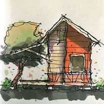My project for course: Expressive Architectural Sketching with Colored Markers/Old Florida. Een project van  Schetsen,  Tekening,  Architecturale illustratie, Sketchbook y  Illustratie met inkt van Buddy Harrison - 19.01.2023