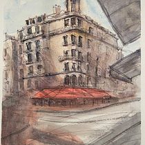 My project for course: Architectural Sketching with Watercolor and Ink. Sketching, Drawing, Watercolor Painting, Architectural Illustration, Sketchbook, Ink Illustration, and Architecture project by zgvpz9mvv7 - 02.09.2023