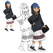 My project for course: Drawing Appealing Characters with Personality. Projekt z dziedziny Projektowanie postaci, Sketching,  R, sunek, Stor, telling, Stor, board,  R, sunek art, st, czn i Narracja użytkownika Nataliia Kholodniak - 09.02.2023
