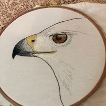 My project for course: Realistic Embroidery Techniques. Traditional illustration, Embroider, and Textile Design project by Colleen - 02.09.2023