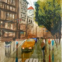 Il mio progetto del corso: Paesaggi urbani ad acquerello. Een project van  Beeldende kunst y Aquarelschilderen van Silvia Ciolli De Martini - 09.02.2023