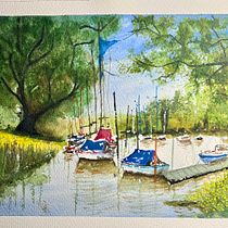 Mi proyecto del curso: Pintura en acuarela de paisajes marinos. Pintura, Pintura em aquarela e Ilustração naturalista projeto de Gregorio Lopez - 09.02.2023