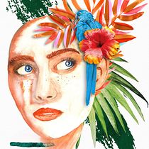 Mon projet du cours : Portrait illustré à l’aquarelle. Un projet de Illustration traditionnelle, Beaux Arts, Peinture, Dessin, Aquarelle, Dessin de portrait , et Dessin artistique de bymurielle - 20.01.2023