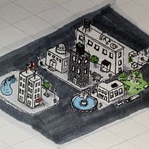 An Isometric Perspective Ein Projekt aus dem Bereich Traditionelle Illustration, Bleistiftzeichnung, Zeichnung und Sketchbook von Scott Lane - 10.02.2023