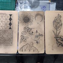 Meu projeto do curso: Introdução à tatuagem. Ilustração tradicional, Desenho de tatuagens e Ilustração botânica projeto de Fellipe Mandu - 10.02.2023