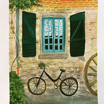 My project for course: Vibrant Urban Illustration with Gouache Paint. Painting, Sketching, Architectural Illustration, and Gouache Painting project by nerdyquilty - 02.04.2023