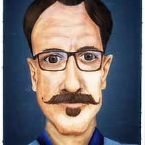 My project for course: Stylized Portrait Painting with Gouache. Traditional illustration, Painting, and Gouache Painting project by Martin Stepka - 02.11.2023
