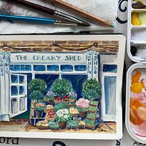 Mi proyecto del curso: Ilustración expresiva de paisajes urbanos con gouache. Painting, Sketching, Architectural Illustration, and Gouache Painting project by Cecilia Causa - 02.11.2023