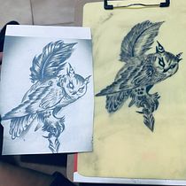 Este es mi primer tatuaje me ha encantado cómo pude drenar mientras lo hacía e tomado mi tiempo para ello! 😍🔥. Tattoo Design project by yineldyserrano - 02.10.2023