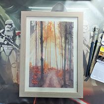 Mein Abschlussprojekt für den Kurs: Verträumte Aquarell-Landschaften: Halte Licht fest. Een project van Schilderij y Aquarelschilderen van Jens Landefeld - 12.02.2023